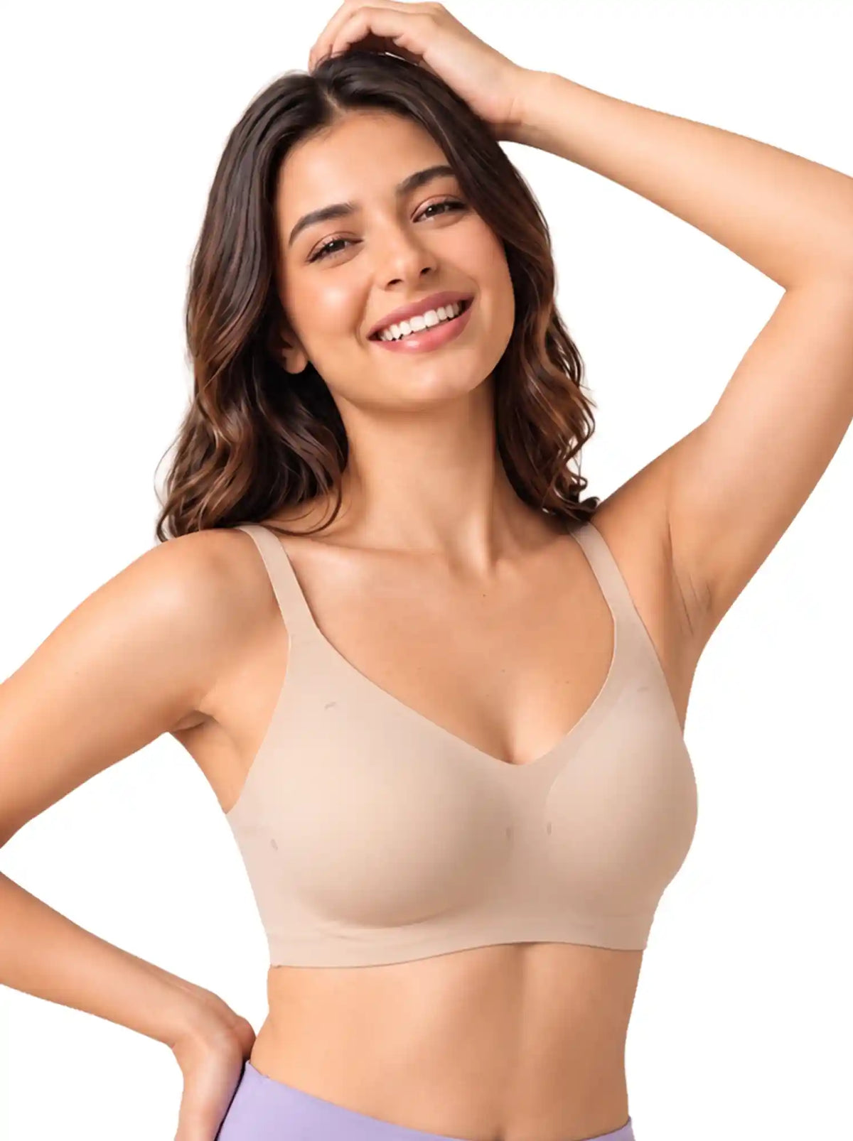 Skin-colour Swanz Jelly-Fit bra